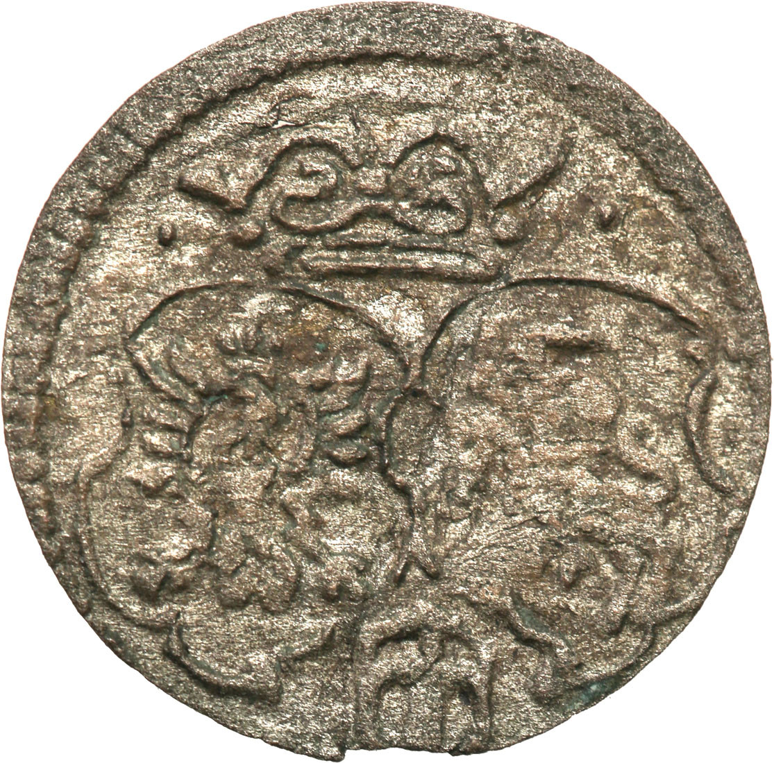 Zygmunt III Waza. Denar 1619, Kraków - RZADKOŚĆ R8